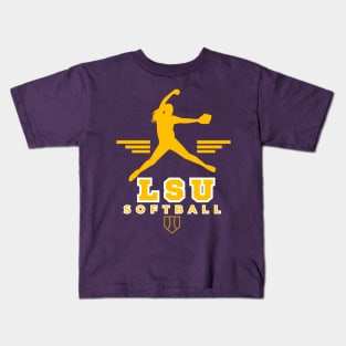 lsu tigers softball Kids T-Shirt